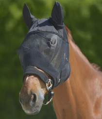 Waldhausen Fluemaske Premium med Ører Sort