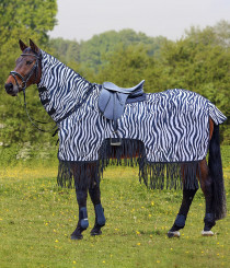 Waldhausen Ridefluedækken Zebra Med Fryns