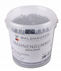 Waldhausen Man Elastikker Ekstra Brede i Spand 150 gram Sort