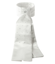 ELT Plastron Grazia Færdigbundet Hvid